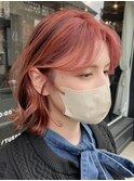 上乃裏ショートボブくびれショートイルミナカラー顔周りレイヤー