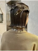 ボブ/ヘアセット/お呼ばれヘア/ヘアアレンジ/学割U24/渋谷
