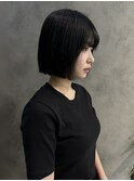 黒髪でも映える！可愛いボブカット