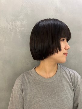 アース 高円寺店(HAIR & MAKE EARTH) 前上がりショートボブ^ ^  【@mppp_32485】
