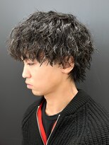 エルマーク 高槻(L-MARK) 波巻きパーマ/スパイラルパーマ/メンズ/眉毛/短髪/サーフカール