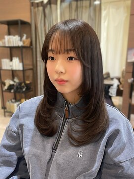 ヘアメイク シュシュ(Hair make chou chou) 韓国レイヤー　韓国ヘア　シースルーバング