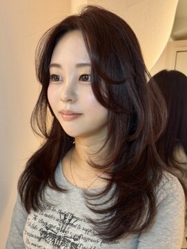 ヨロ 渋谷(YOLO) 韓国ヘアーハッシュカットレイヤーカットハイライトカラー