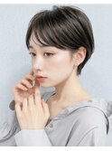 30代40代◎ひし形大人ショートボブ×前髪