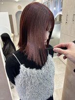 アカンサス バイ ミリー 高槻店(acanthus by milly)&nbsp;レッドブラウンカラー×髪質改善ストレート