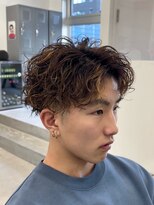 テンション(tension) メンズカットシャドウパーマニュアンスパーマ眉毛カット札幌大通