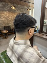 オールマンバーバーショップ 流山おおたかの森(Allman Barbershop)&nbsp;リバースセンターパート/ニュアンスパーマ/流山おおたかの森