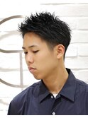 【ヨシザワ横浜】ツヤ髪刈り上げアップバングツーブロック