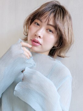 アルバム 渋谷パルコ(ALBUM) 外ハネミニウルフ_ココアブラウンフリンジウェーブ_67067