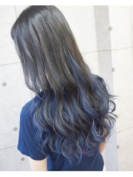 ヘアテリア リュウ 大塚(hair teria ryu) インナーカラーネイビーブルー