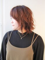 ヘアーライズ 池袋東口店(hair RISE) レッドブラウン系のウィービングカラー