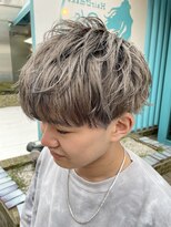 ヘアーメイクオズ(hair make O/S)&nbsp;《kaito》ツーブロック 爽やかマッシュ × ミルクティーカラー☆