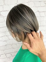 キーマン(KEYMAN)&nbsp;ショートボブにもバレイヤージュ！グレージュ仕立て！