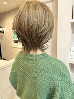 キャアリー(Caary)&nbsp;福山市美容室Caary ウルフレイヤー ハイトーンペールベージュ