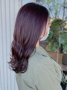 バルス(BLS) 大人なピンクブラウンカラー【藤枝/髪質改善/デザインカラー】