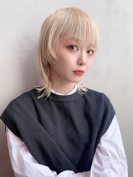 アルバム 池袋(ALBUM) ナチュラル外ハネ_ホワイトグレージュネビージュ_38954