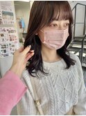 20代30代大人かわいいモカベージュナチュラルロブヘアー美肌