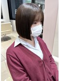 20代大人可愛い小顔ショートボブ前下がりショートハイライト