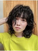 【Neelu_tatsuya】ミディアムパーマ スパイラルパーマ