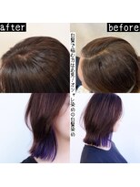 サロン マーニ(salon m ni)&nbsp;オシャレ染めの白髪染め/ウルフボブ/インナーカラー