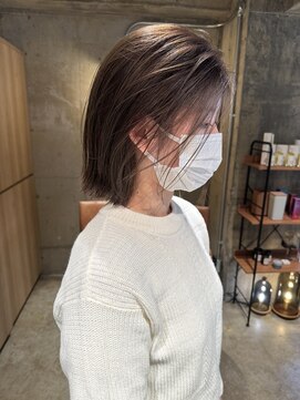 リブロ(liblo) 【ボブ×透明感ベージュ】