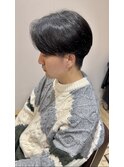 【毛流れセンターパート】刈り上げ 黒髪 韓国 マッシュ