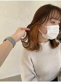 ◯オレンジインナーカラー◯