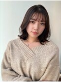 くびれボブ / くすみグレージュ