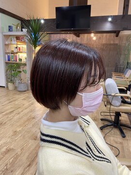 スカイ(SKY) ブリーチなし/ピンクカラー/髪質改善/福井/木田/花堂