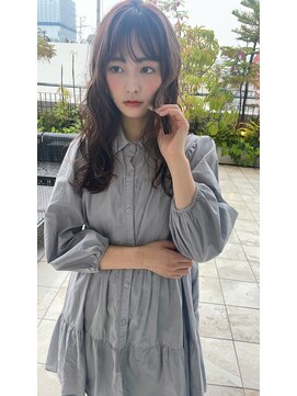 トゥーリ 藤崎店(tuuli) 大人女性◆艶レイヤー前髪ピンクベージュ 髪質改善 縮毛矯正