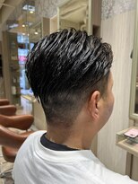 ビス リアン 川口店(Vis lien)&nbsp;無造作メンズベリーショート☆ツーブロックアッシュブラウン