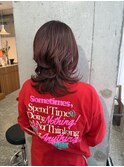 【VENTI 伊藤】お白髪ぼかしハイライト×ミディアムウルフ