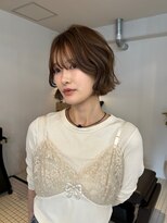 ベンジー 薬院大通店(benji) ボブ　ベージュカラー