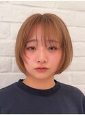 憧れの透明感◎ミルクティーベージュショート