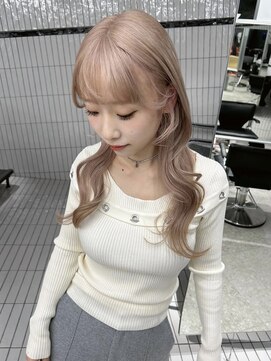 ペレ アネックス 大阪梅田茶屋町店(PELE ANNEX) くびれヘア/アプリコットオレンジ/夏のヘアアレンジ/梅田