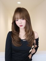 アイトーキョーエス 渋谷(AI TOKYO S)&nbsp;着物ヘア/ダークアッシュ/ミディアムレイヤーカット/渋谷