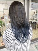 #ブルーグラデーション#ネイビーカラー