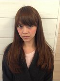 大人かわいい厚めバング☆ラウンドボブナチュラルカール