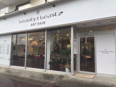 白を基調にした外観♪beauty:beast一宮店