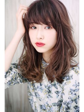 マリアバイアフロート(Maria by AFLOAT) 【重山】ヘルシーレイヤー3Dカラージグザグバングノットヘア♪