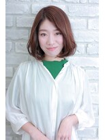 エルサフィロ ヨドヤバシ(el zafiro yodoyabashi)&nbsp;【el zafiro yodoyabashi】大人女子ツヤ系暖色ボブ