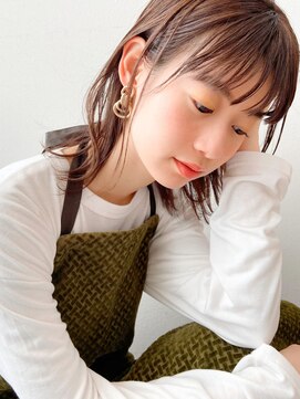 ケーツー あべのキューズモ－ル店(K-two) [K-two]無造作ミディアム/アッシュブラウン[天王寺/阿倍野]