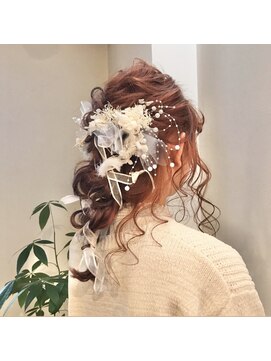 ピノリコ Hair&make pinorico イベントヘアアレンジ◎ルーズな編み下ろし