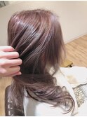 ふんわりピンクベージュ