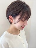 丸みショート/髪質改善/ベージュ/透明感/20代30代40代50代