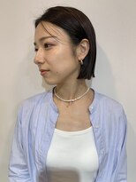 イオエ(ioe)&nbsp;黒髪/ボブルフ/ネビージュ/小顔/ワンレン/髪質改善/グレージュ