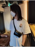 メンズレイヤーロングヘアー