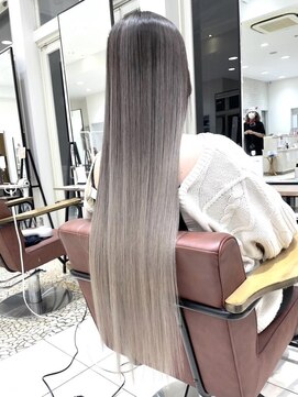 クアトログランシュ ひたちなか店(QUATRO×GranCieux) エアタッチバレイヤージュ　【ひたちなか/ブリーチ】