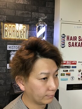 サカモト(SAKAMOTO) パーマスタイルxツーブロ