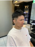 スウィングアップバングジェットモヒカンフェードカットショート